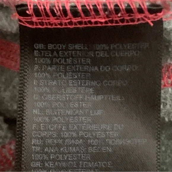 THE NORTH FACE Glacier 1/4 Zip Fleece Pullover Grey and Hot Pink Size Large - Picture 13 of 16